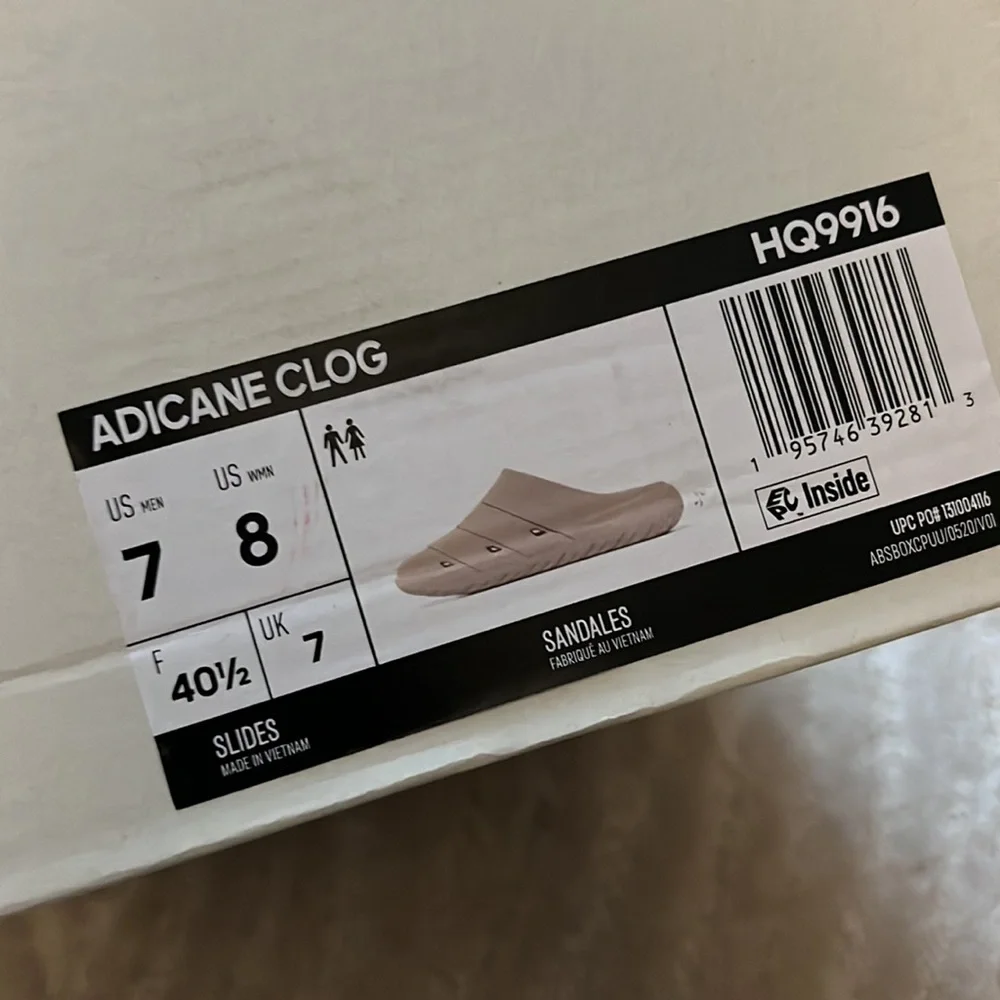 NEW IN BOX Adidas Adicane Clog Mens 7 Womens 8.5